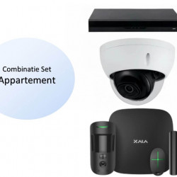 Ajax Alarm Systeem Hub 2 basis met onze Dahua camera systeem complete set 1, 4MP, vandaal proof IR bereik van 30Meter
