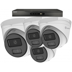 HikVision 4MP, FULL NIGHT COLOR, met microfoon, complete set 4, SF-IPT943CWA-4P