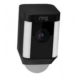 Ring 2-pack Spotlight Camera Zwart Duopack in kleur Zwart/Wit
