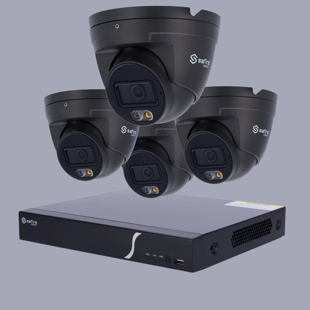 4MP – PRO Full Night Color – AI IP Camera Pro- 4x Dome AI IP Camera