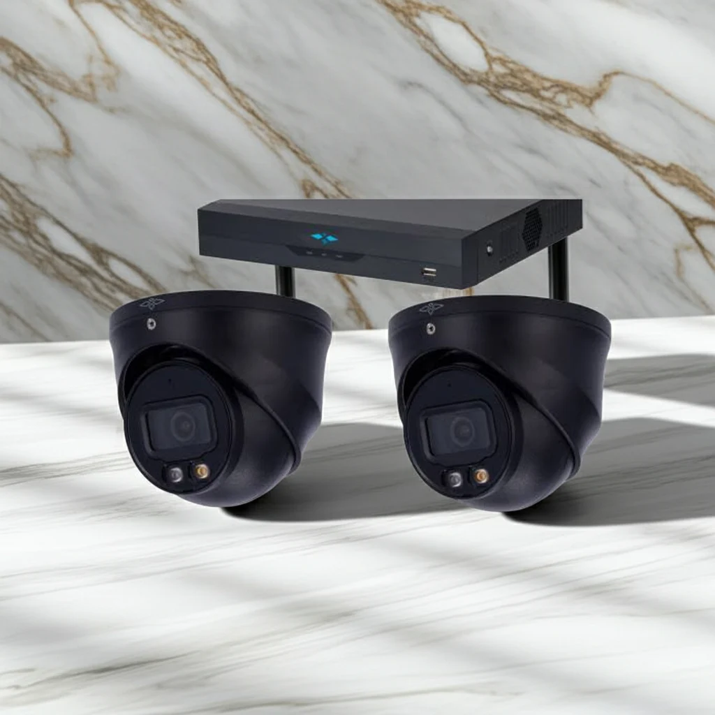 8MP – Full Night Color – AI IP Camera Met Nachtzicht Camerasysteem Plus Ultra – 2x Dome IP Camera