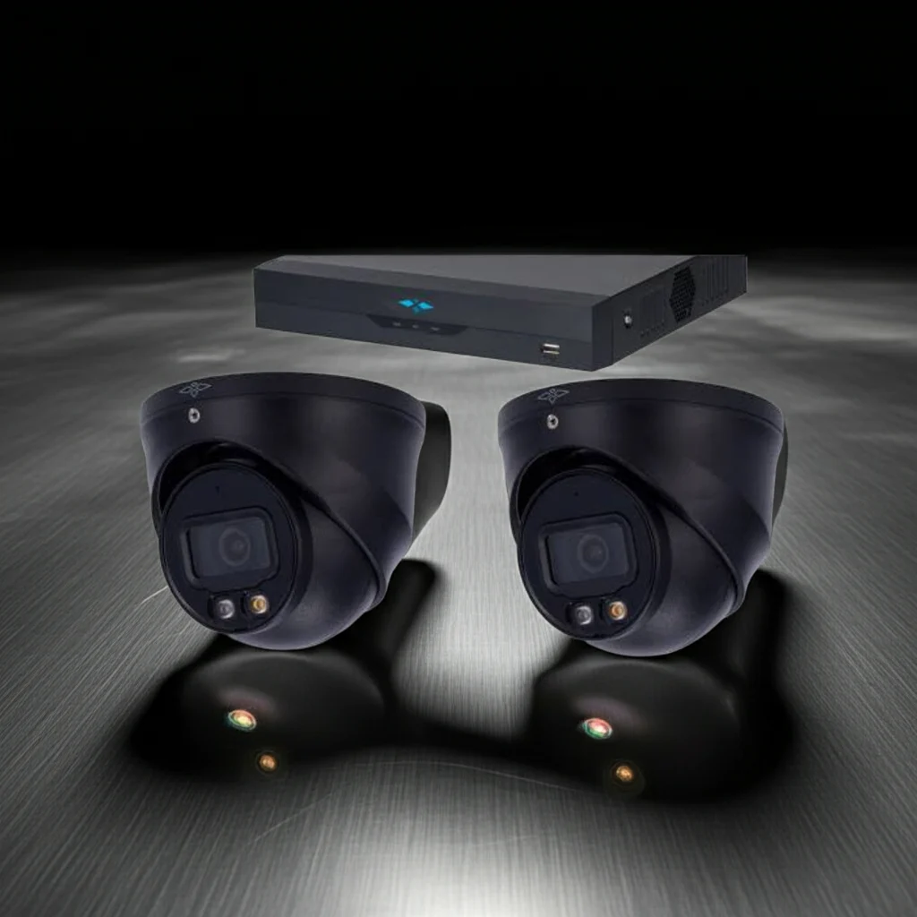 4MP – Full Night Color – AI IP Camera Met Nachtzicht Camerasysteem Plus – 2x Dome IP Camera