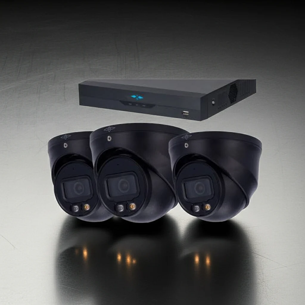 4MP – Full Night Color – AI IP Camera Met Nachtzicht Camerasysteem Plus – 3x Dome IP Camera