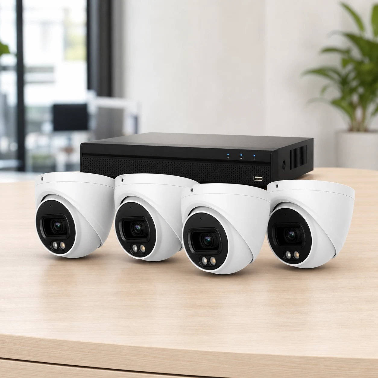 Compleet 8MP Camerasysteem Set 4 + Installatie Op Locatie