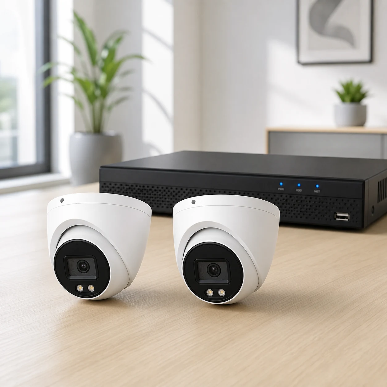 Compleet 4MP Camerasysteem Set 2 + Installatie Op Locatie