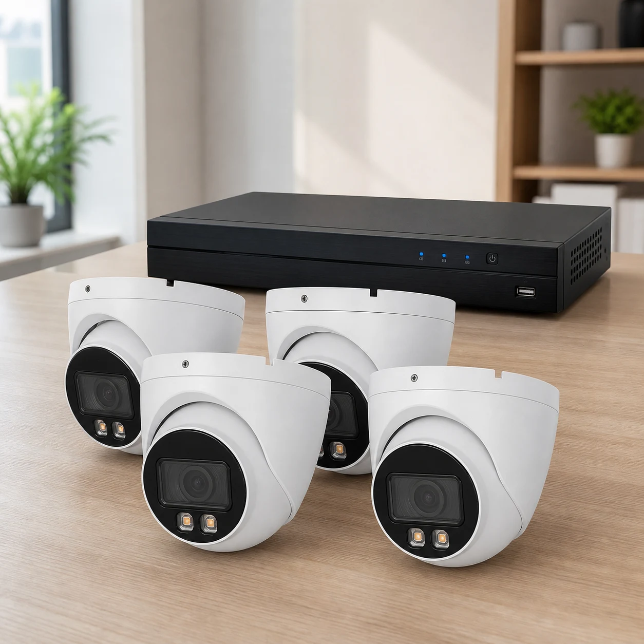 Compleet 4MP Camerasysteem Set 4 + Installatie Op Locatie