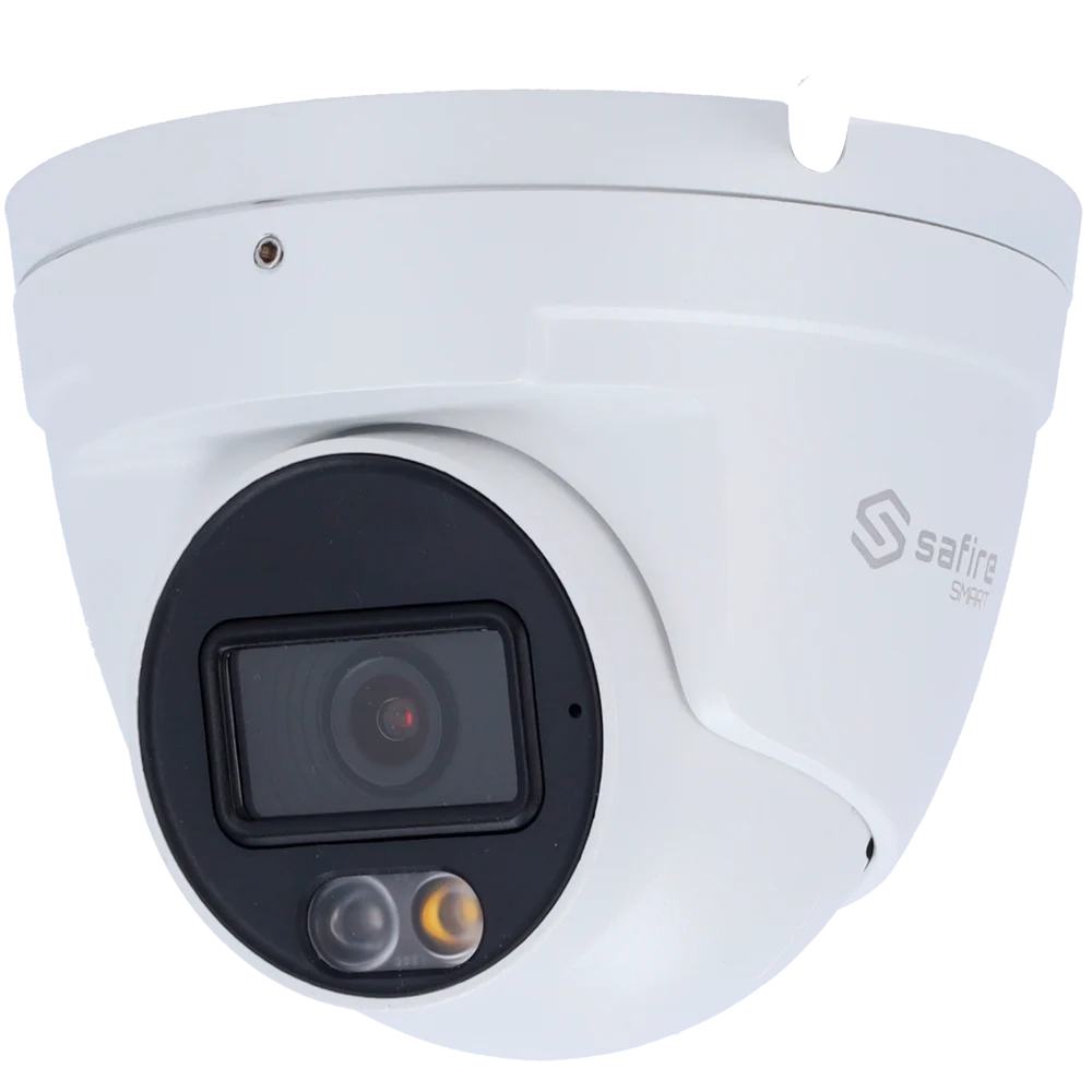 Safire 4MP Turret AI Night – Dual light: IR en wit – Ingbouwd Microfoon – SF-IPT020A-4E1-NIGHT