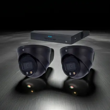 4MP – Full Night Color – AI IP Camera Met Nachtzicht Camerasysteem Plus – 2x Dome IP Camera