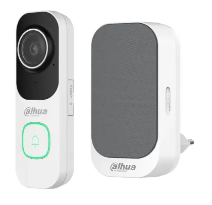 Dahua DB41AB 4MP Video kit Deurbel Zwart / Wit – 2K, WiFi & Nachtzicht