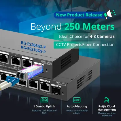 Reyee RG-ES206GS-P 4 PoE Ports + 2 Ports Rj45 + 1 SFP Combo Ports - foto 6