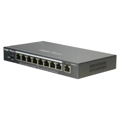 Reyee RG-ES209GC-P – 8-Poorts Gigabit Cloud PoE Switch + 1 Uplink, 120W, VLAN & Beheer via App - foto 2