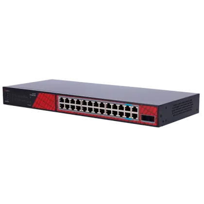 Safire 22 PoE poorten – 2 Hi-PoE-poorten – 2 SFP-uplinks – 2 RJ45-uplinks - foto 2
