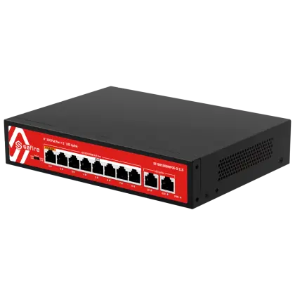 Safire SF-SW1008HIPOE-G-115 – 8-Poorts Hi-PoE Switch + 2 Gigabit Uplinks, 120W, 10/100/1000 Mbps - foto 3