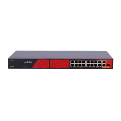 Safire SF-SW1916HIPOE-HF-300 – 16-Poorts Hi-PoE Switch + 3 Gigabit Uplinks