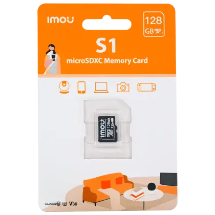 SD Kaart 128GB – micro kaart – Class 10 – ST2-128-S1-IMOU - foto 2