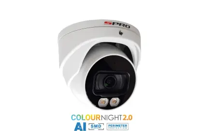 SPRO 8MP IP Smart Dual Illumination Toret met COLOUR NIGHT 2.0 DHIPD80/28LRW-M