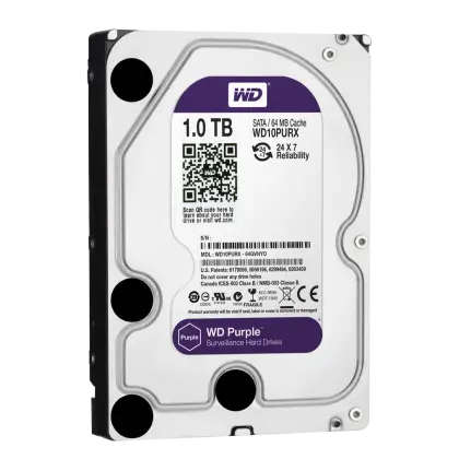 WD Purple – 1TB opslag geheugen – Surveillance Harde Schijf