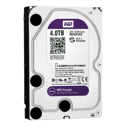 WD Purple – 4TB opslag geheugen – Surveillance Harde Schijf