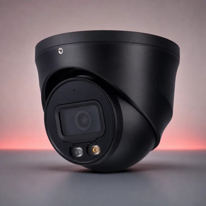 Zwarte 4MP Turret camera