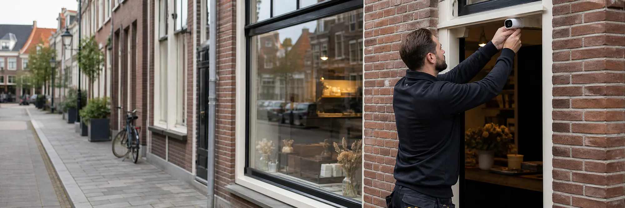 Camera-installatie voor winkel in Amsterdam-Zuid
