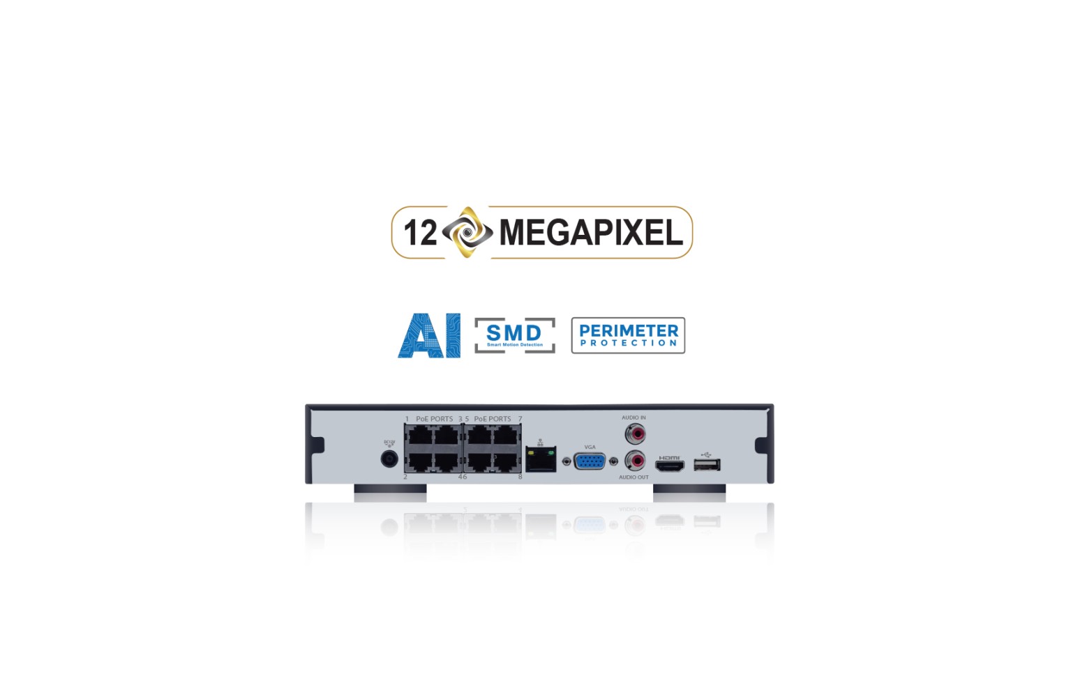 SPRO NVR - 8 poort - PoE - DHIPNVR08-A5 - Afbeelding 2
