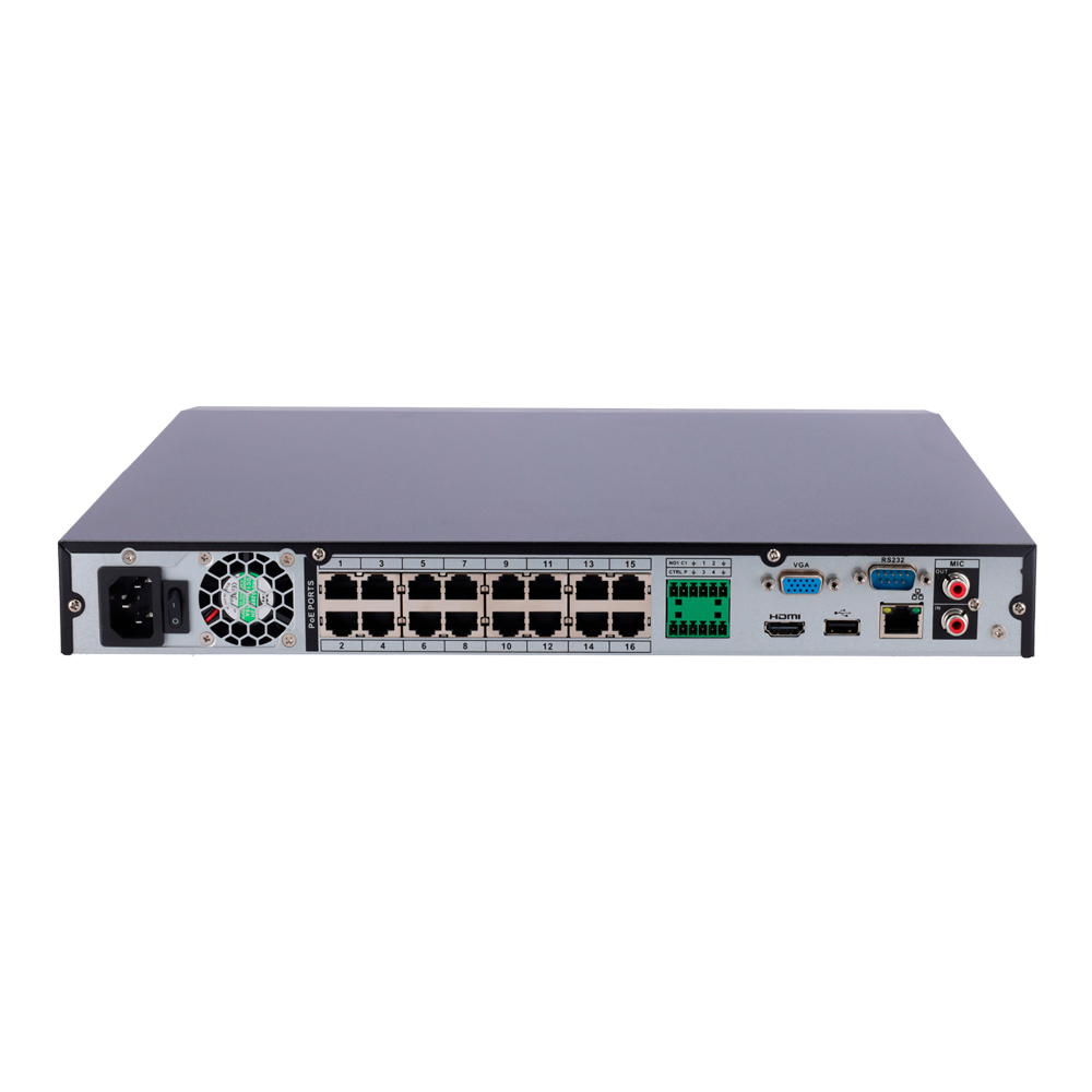 Dahua OEM XSecurity NVR XS-NVR3216A-16P-AI 16 Kanaals PoE - Afbeelding 2