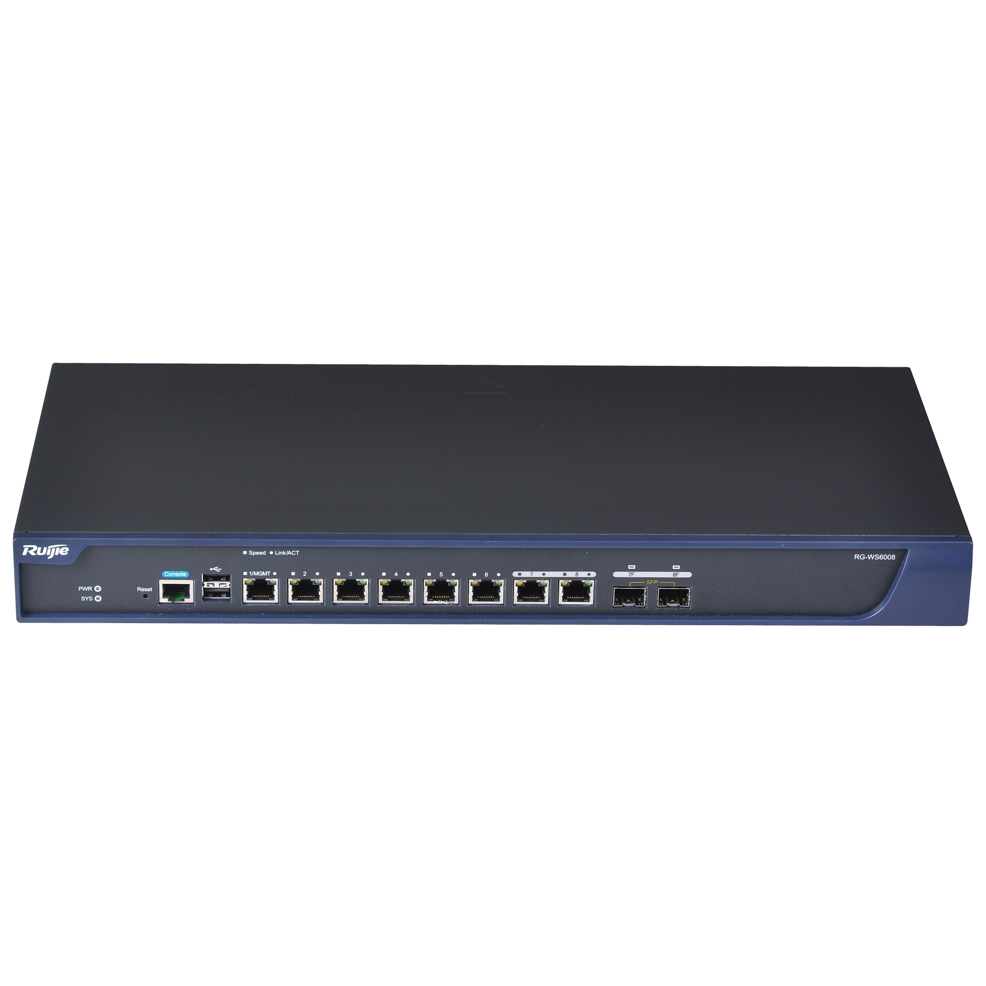 Ruijie RG-WS6008 – Access Point Controller, 6x Gigabit + 2x SFP, 32 tot 224 AP’s, 6400 Clients