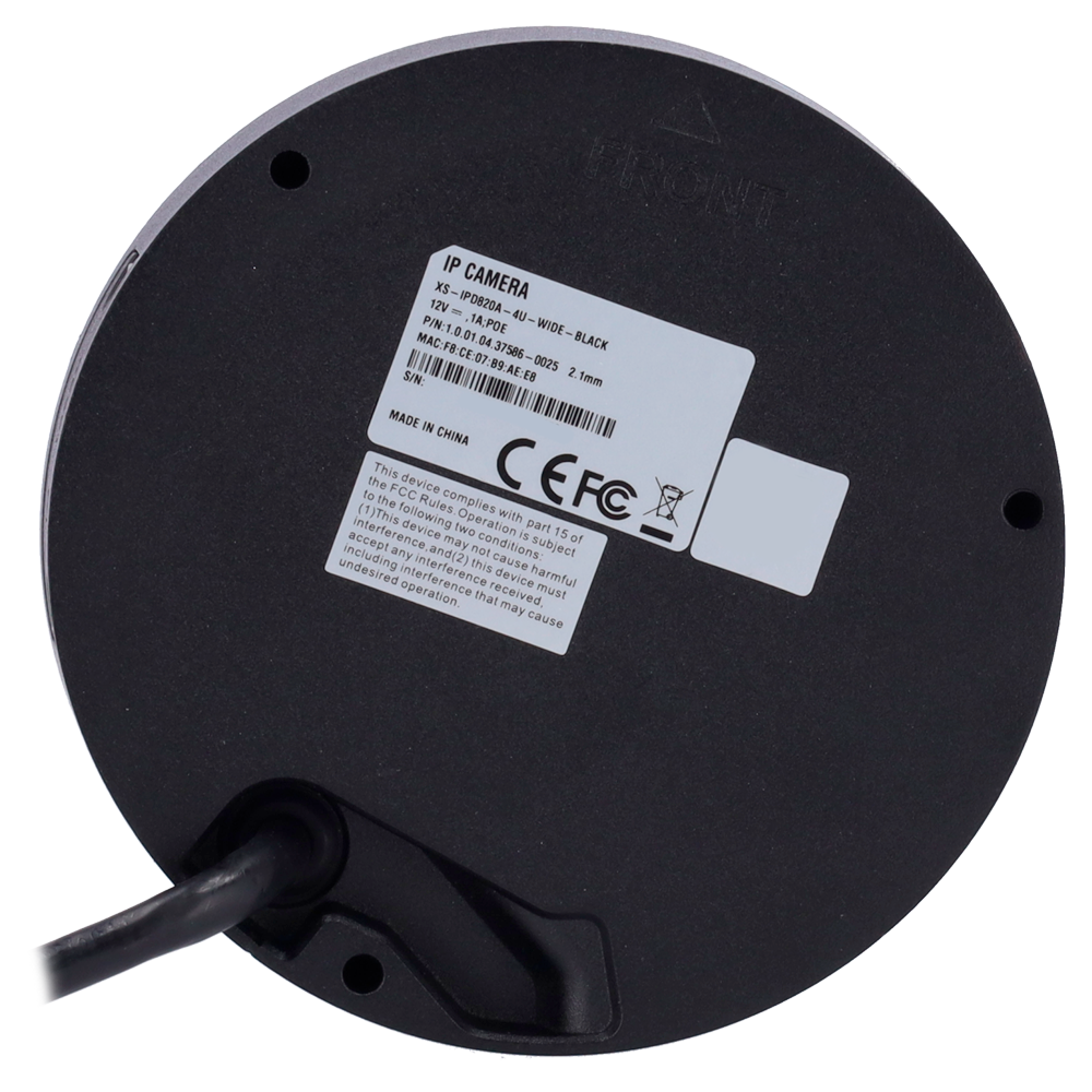 Dahua / XSecurity 4MP Dome IP Camera XS-IPD820A-4U-WIDE-BLACK - Afbeelding 4
