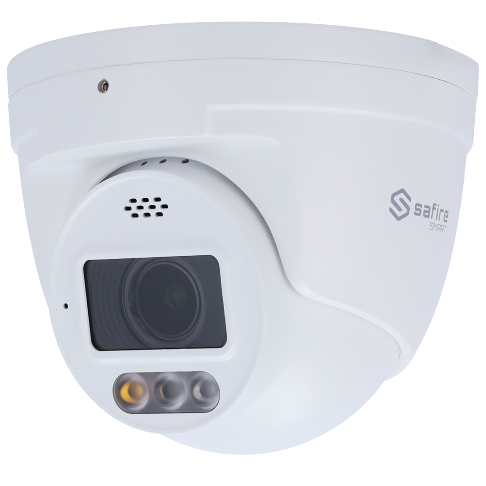 Safire 4MP Turret l1 Advanced en Duallight Range- Weerbestendigheid-Ingebouwd Alarm-Ingebouwd Microfoon -SF-IPT511ZA-4I1-SL
