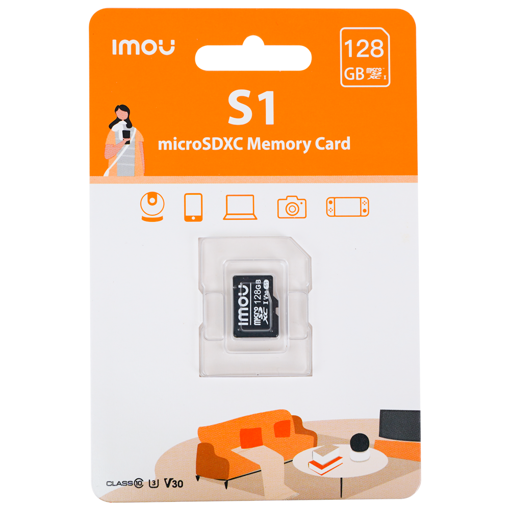SD Kaart 128GB - micro kaart – Class 10 - ST2-128-S1-IMOU - Afbeelding 2