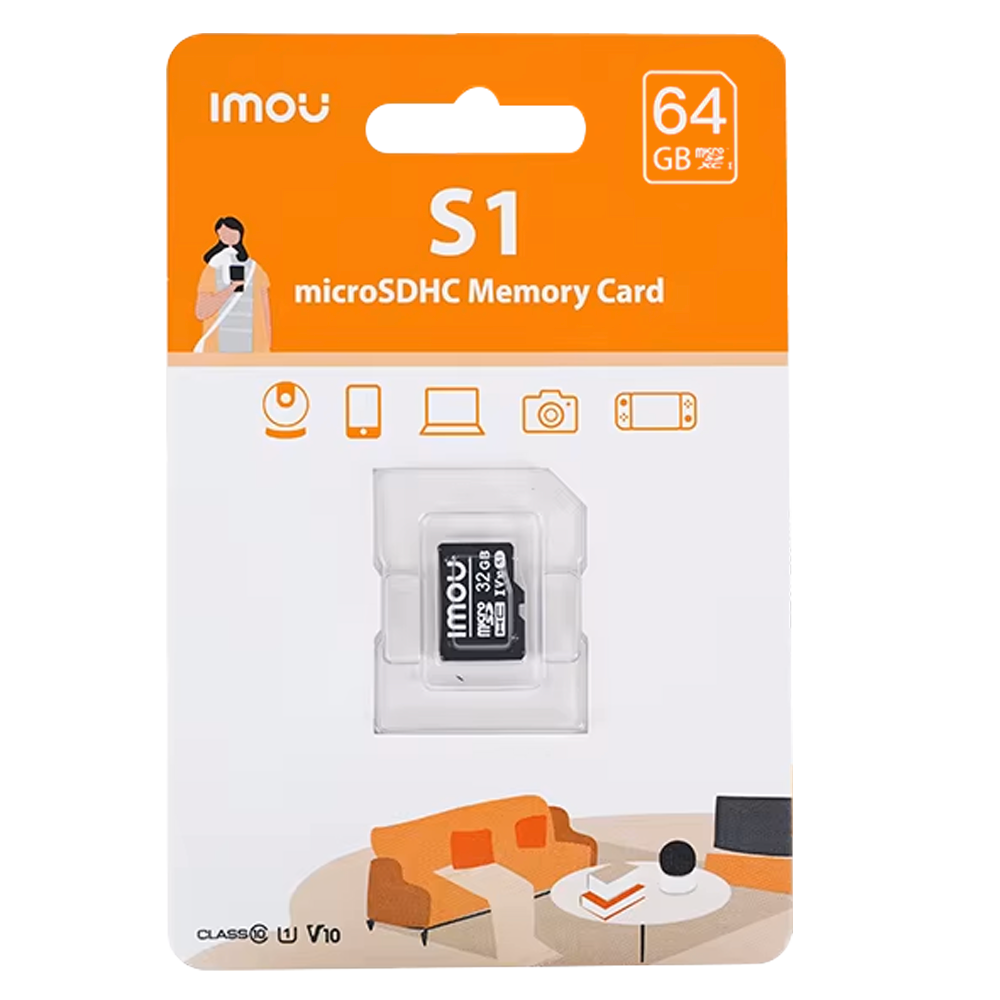 SD Kaart 64GB - micro kaart – Class 10 - ST2-64-S1-IMOU - Afbeelding 2