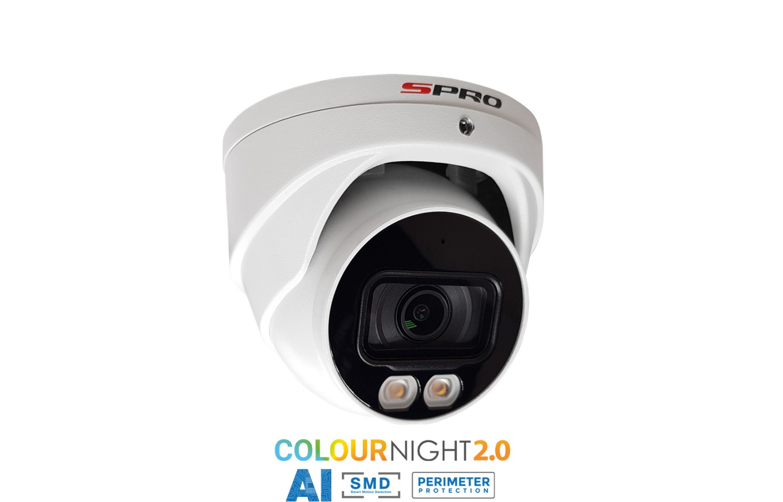 SPRO 8MP IP Smart Dual Illumination Toret met COLOUR NIGHT 2.0 DHIPD80/28LRW-M